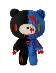 Stitched black and blue gloomy bear