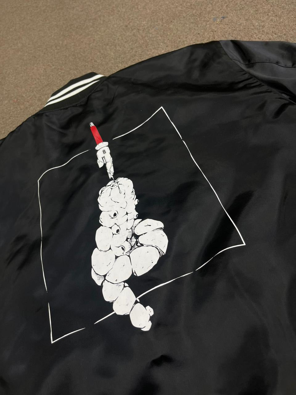 Toji inspired satin bomber jacket