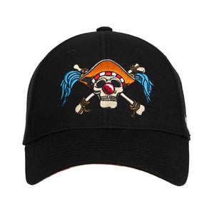 One Piece Buggy Embroidered Curved Bill Snapback