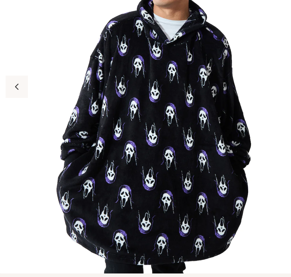 Ghost face Hoodie Blanket