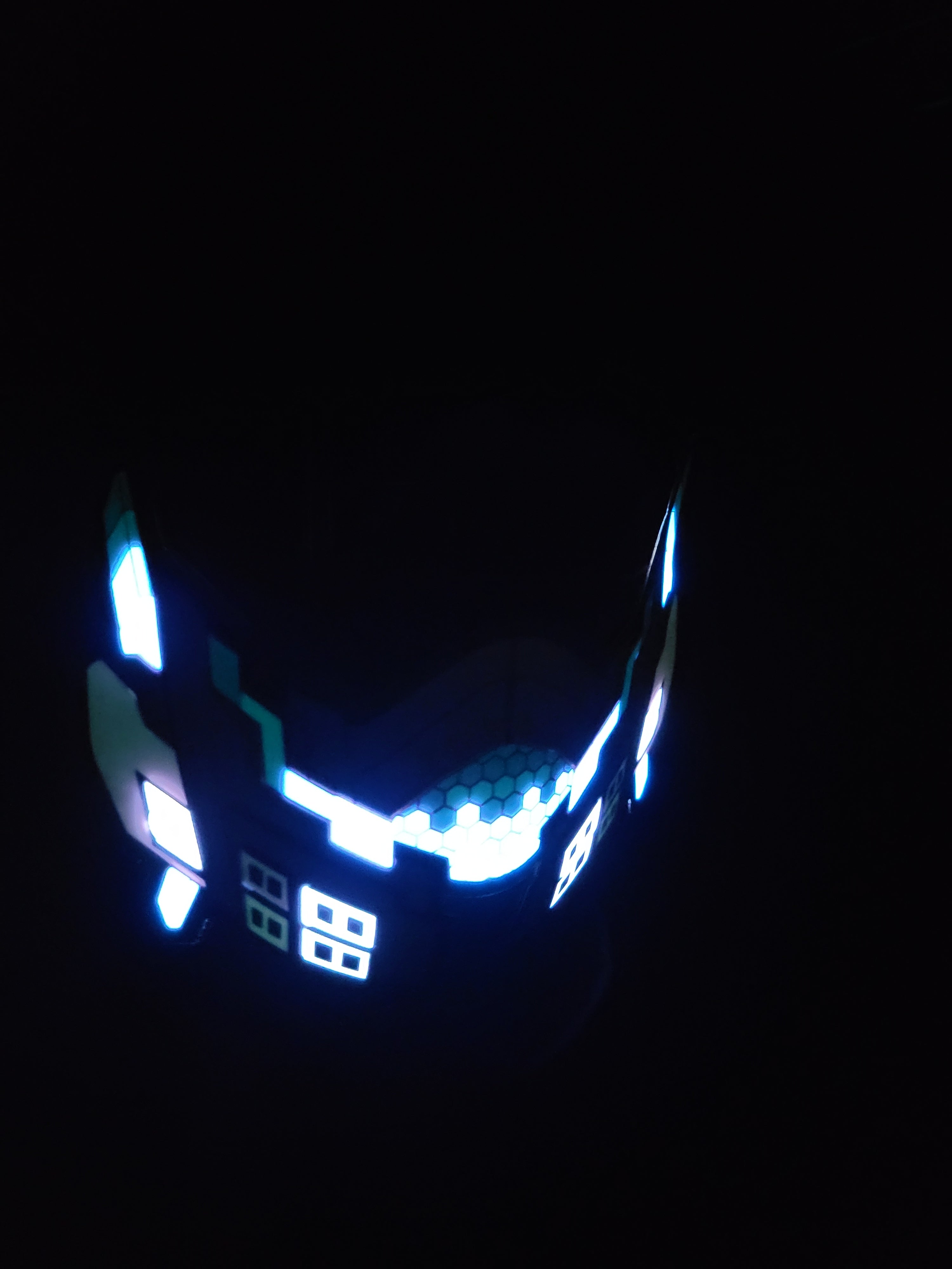 Sound Activated blue Shinso inspired mask
