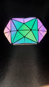 Geometric luminous coin purse