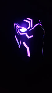 Sound activated Black panther mask