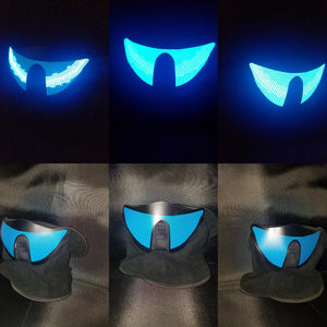 Sound activated night rider blue mask