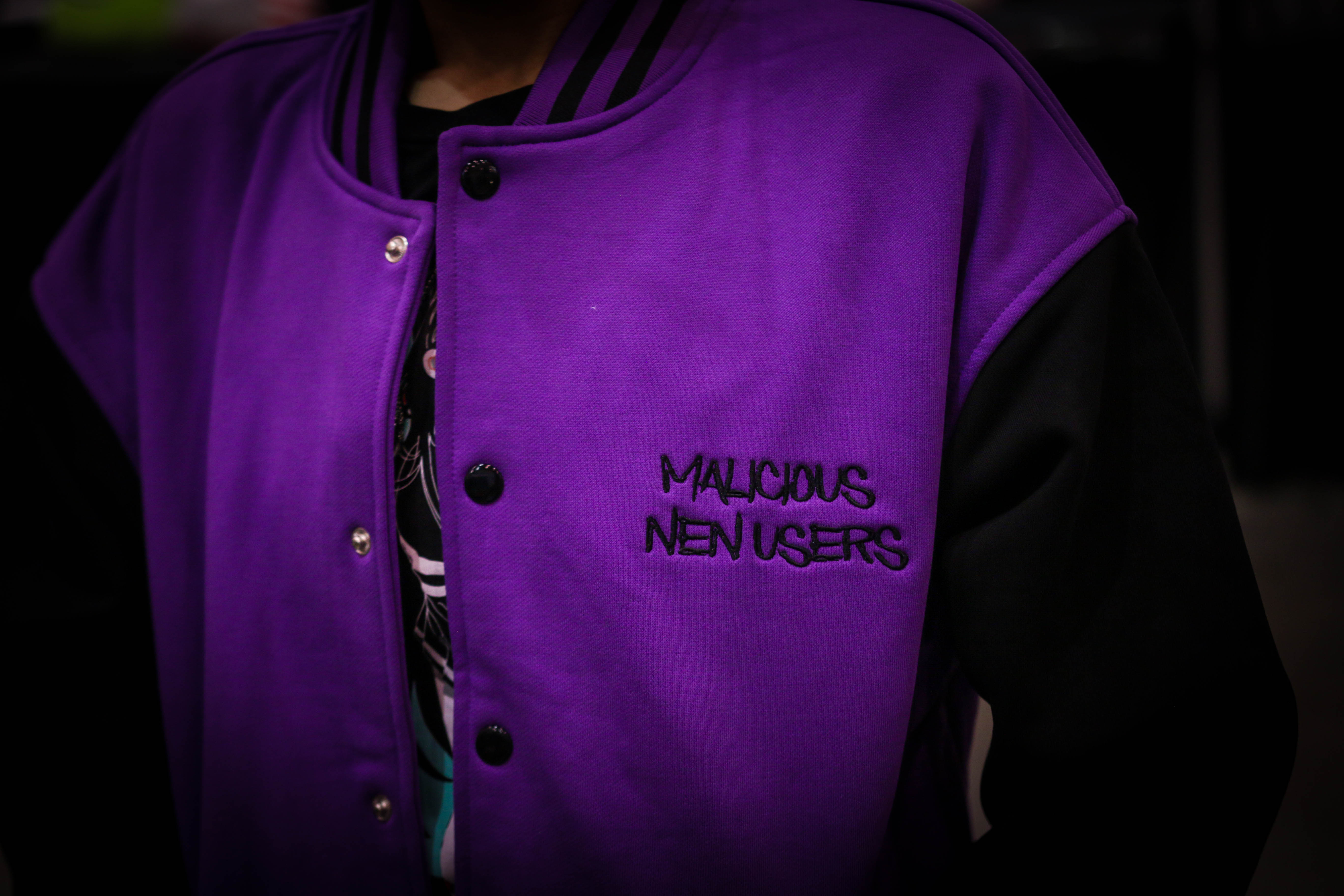 Malicious Nen Users Varsity Jacket